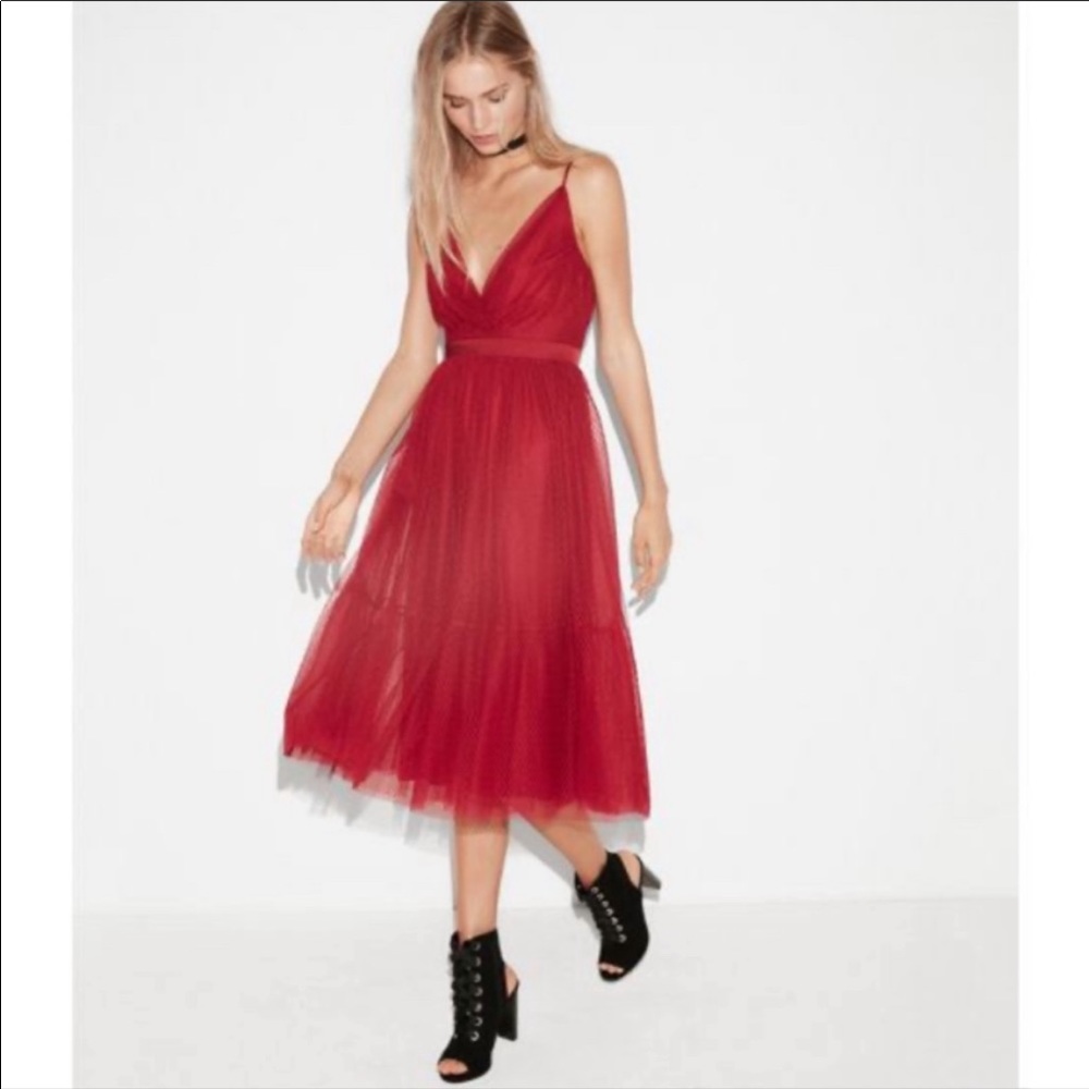 Red Christmas party dress! Express size 10!